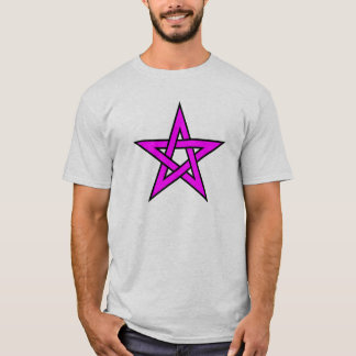 T-shirt Pentagramme magenta