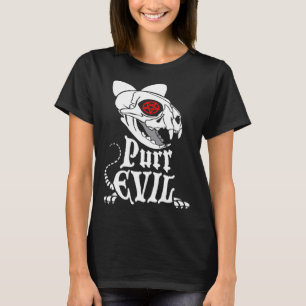 T-shirt Pentagramme occulte de squelette de goth de purr