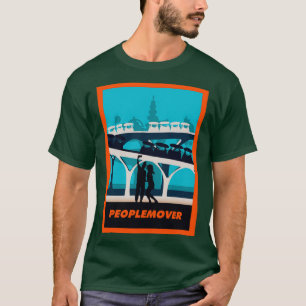 T-shirt Peoplemover minimaliste style de voyage Thème Parc