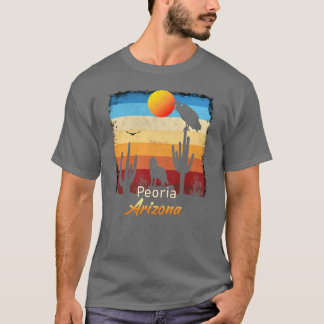 T-shirt Peoria Arizona AZ Coucher de soleil Coyote Vautour
