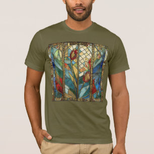 T-shirt Pépites en chef rouges en verre tendu au lever du