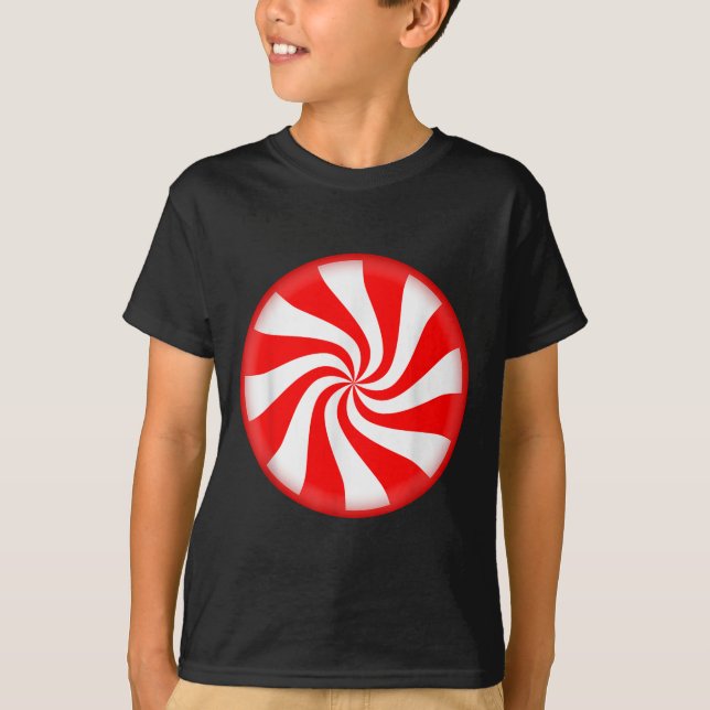 T-shirt Peppermint Candy Christmas  (Devant)