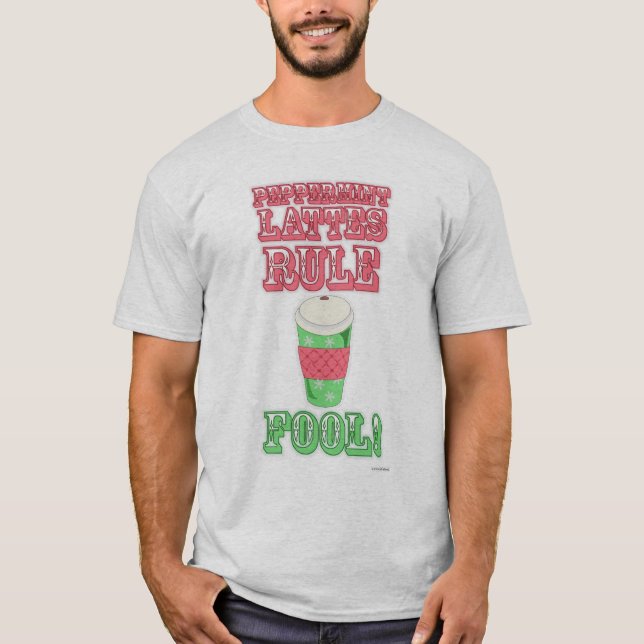 T-shirt Peppermint Latte Funny Cool Dessin Slogan (Devant)