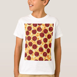T-shirt Pepperoni Pizza Motif