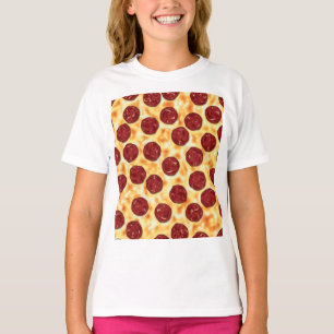 T-shirt Pepperoni Pizza Motif