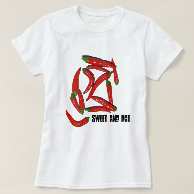 T-shirt Peppers Chimper Chaud Et Chaud (Design devant)