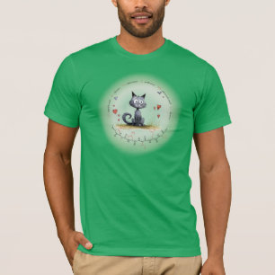 T-shirt peptide DANIEL, conception de chat avec texte pers