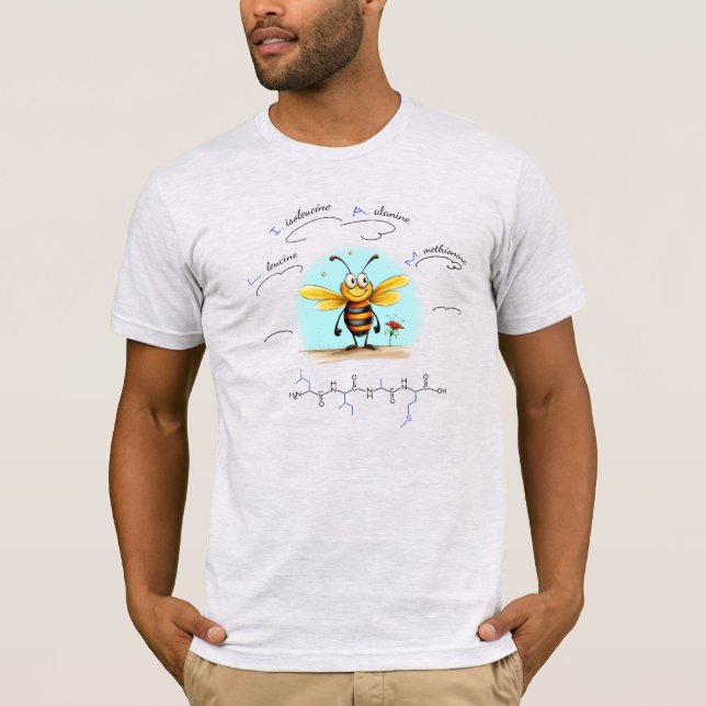 T-shirt peptide LIAM, Bee-4 avec texte personnalisé, léger (Devant)