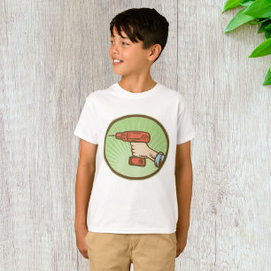T-shirt Perceuse électrique sans fil Retro Handyman