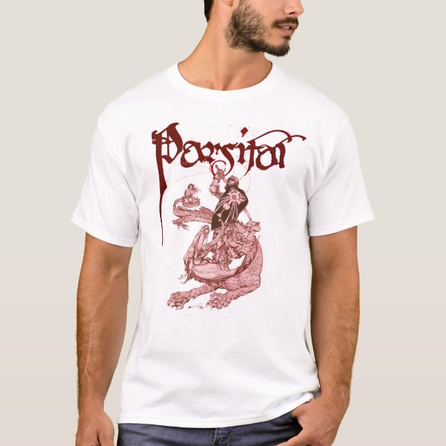 T-shirt PERCEVAL COMBATTRE DRAGON, QUEST SAINT-GRAIL Imagi (Devant)