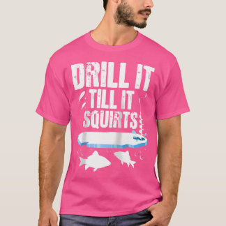 T-shirt Percez Jusqu'À Ce Qu'Il Éjacule La Pêche Sur Glace