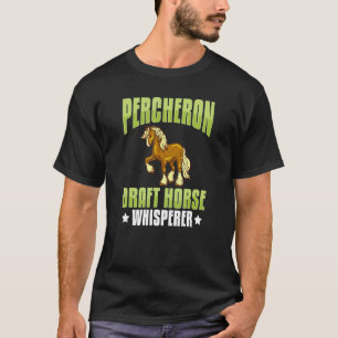T-shirt Percheron Ébauche Cheval Cheval Cheval Équitation 