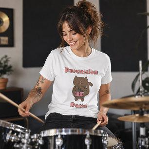 T-shirt Percussion Posse - Chat batteur mignon