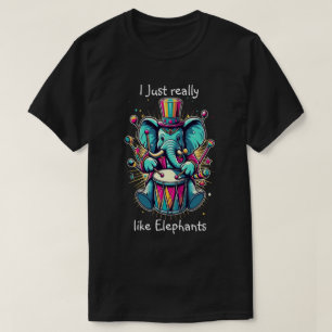 T-shirt Percussionniste mélodique J'aime vraiment les élép