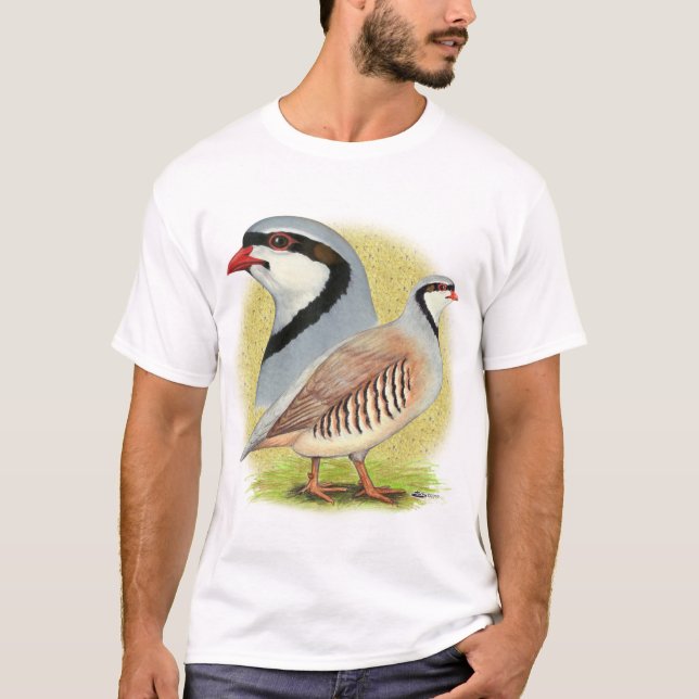 T-shirt Perdrix de Chukar combinée (Devant)