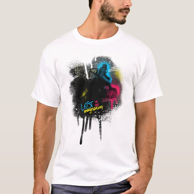 T-shirt Perdu dans mon imagination (Devant)