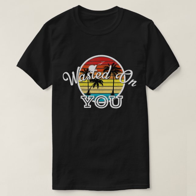 T-shirt Perdu Sur Vous Musique De Pays Lyrics (Design devant)
