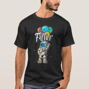 T-shirt Père Anniversaire Funky Astronaut Dans L'Espace