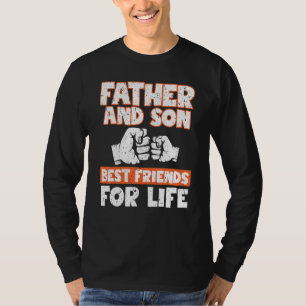 T-shirt Père Ans Fils Meilleurs Amis Pour La Vie Hilarié D