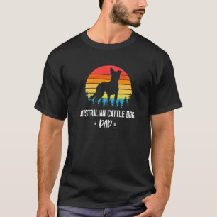 T-shirt Père Australian Cattle Dog Rétro Vintage