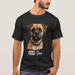 T-shirt Père Border Terrier Chien Border Terrier