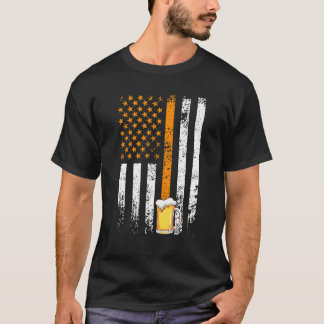 T-shirt Père de la bière Usa Jour de l'homme buveur de biè