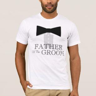 T-shirt Père de la cravate d'arc de marié
