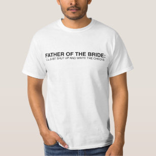 T-shirt Père de la pièce en t de jeune mariée - drôle