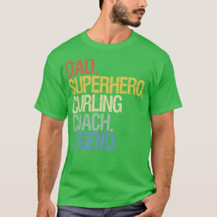 T-shirt père de l'entraîneur de curling