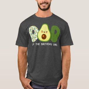 T-shirt Père Des Mens De L'Anniversaire Pour Fille Avocado