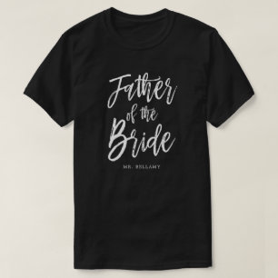 T-shirt Père du mariage fait sur commande de style de