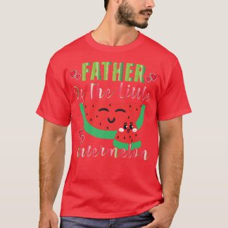 T-shirt Père Du Petit Match Familial Melon Watermelon