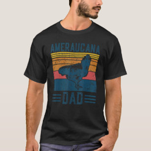 T-shirt Père Élevage Fermier Vintage Ameraucana Poulet D