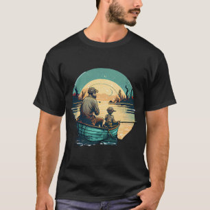 T-shirt Père et enfant pêchant ensemble
