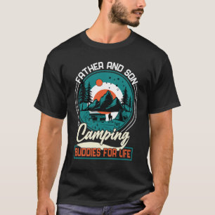 T-shirt Père et Fils Camping Buddies Funny Camper Cadeau