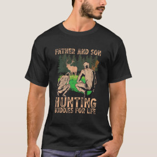 T-shirt Père Et Fils Chasse Buddies Pour La Vie Papa Chass