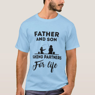 T-shirt Père et fils de pêche du mot art