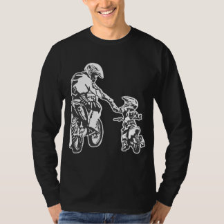 T-shirt Père Et Fils Dirt Vélo Racer Dirt Road Racing Mo