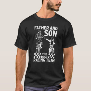 T-shirt Père Et Fils La Meilleure Équipe De Course Dirtbik