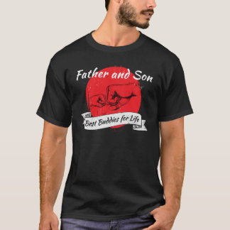 T-shirt Père et fils - Les meilleurs copains pour la chemi
