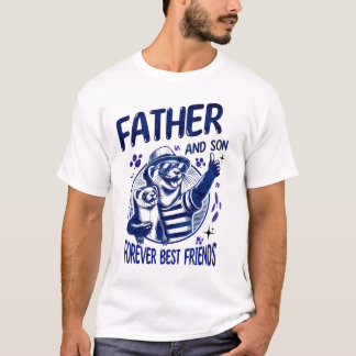 T-shirt Père et fils meilleurs amis 