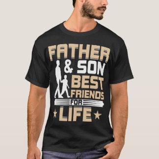 T-shirt Père Et Fils Meilleurs Amis Pour La Vie Mens Pères