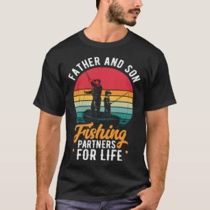 T-shirt Père Et Fils Partenaires De Pêche À Vie Pêche D