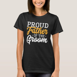 T-shirt Père fier du marié, participation au mariage