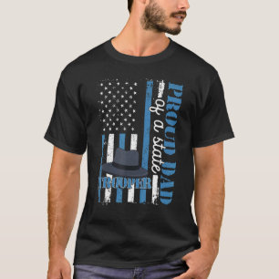 T-shirt Père fier d'un policier de l'État Gradua