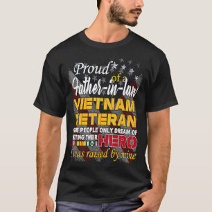 T-shirt Père fier en droit Vietnam Vétérinaire soulevé par