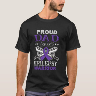 T-shirt Père Fière D'Une Épilepsie Guerrier Famille Corres