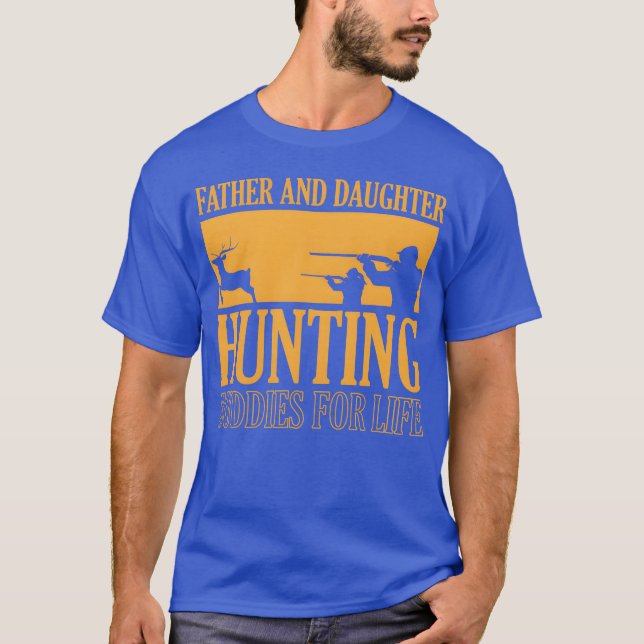T-shirt Père Fille Chasse Partenaires amis (Devant)