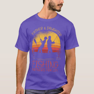 T-shirt Père Fille Pêche Partenaire pour la vie Meilleur p