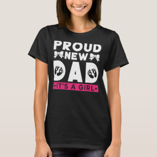 T-shirt Père Genre Révéler Faire-part Fier Nouveau Papa It